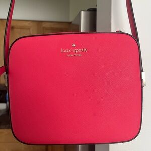 Kate Spade pink Crossbody Bag with Gold Logo